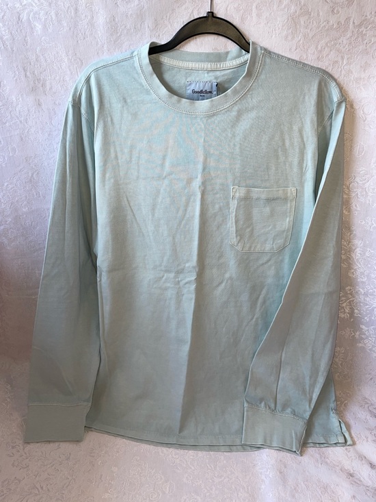 Goodfellow & Co Other - NWT Goodfellow & Co Men's Long-Sleeve Pocket Tee - Pale Mint.  Size Large